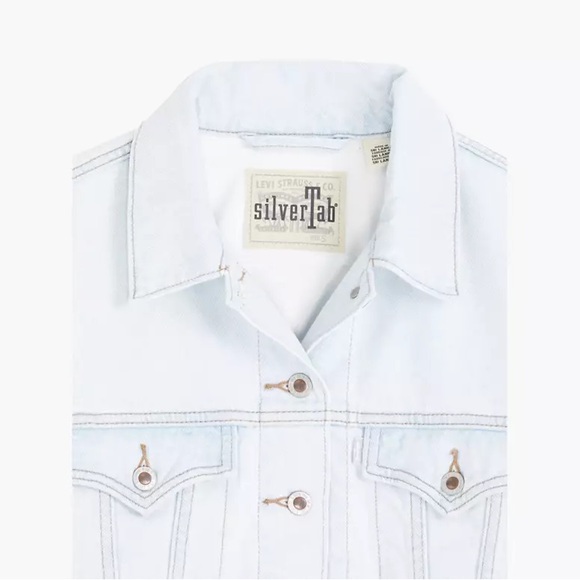 Levi’s Silvertab Crop Trucker Jacket | Size 10-12 YRS (M) - Picture 5 of 16